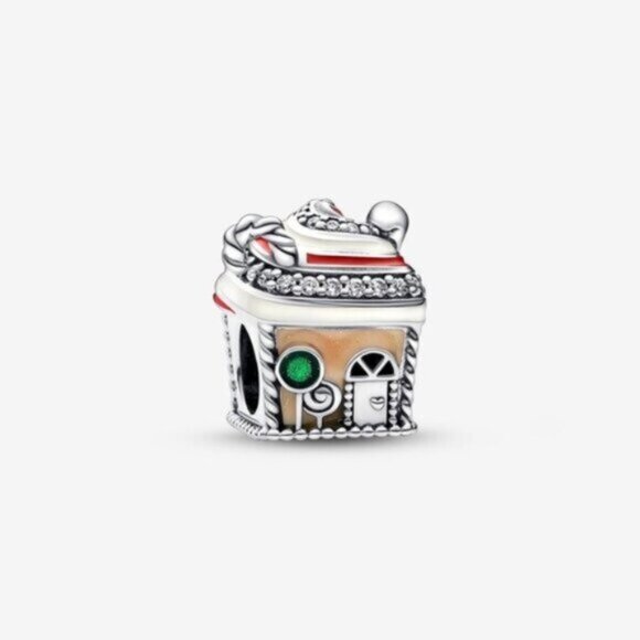 Authentic Pandora Festive Gingerbread House Charm - Picture 1 of 5